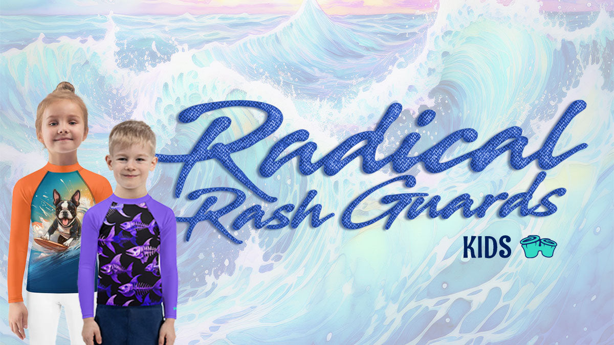 Kids Posing in their Radical Rash Guards