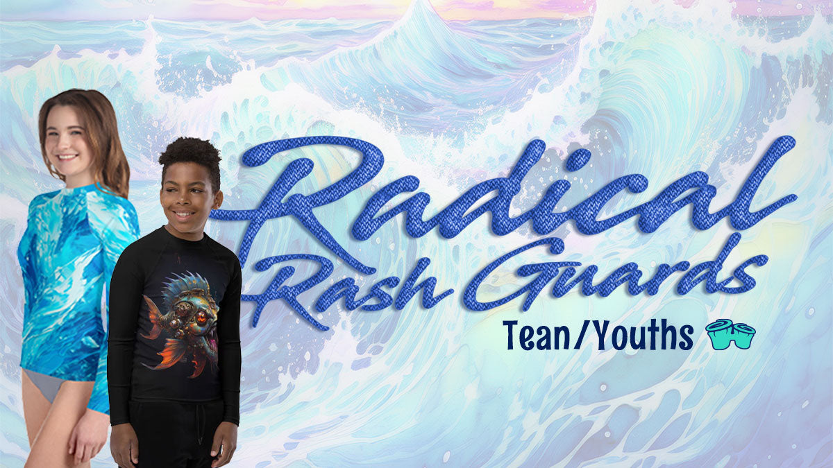 Radical Rash Guards for teens featuring UV protection and stylish designs, perfect for youth outdoor activities.