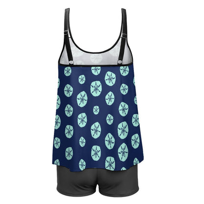 Tankini Two Piece Swimsuits | Sand Dollar Pattern