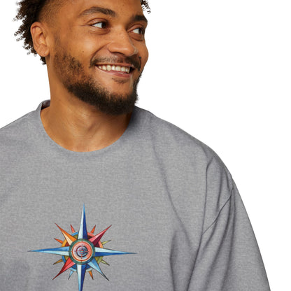 T-Shirts Men's Oversized Tee | Latitude Adjustment Design