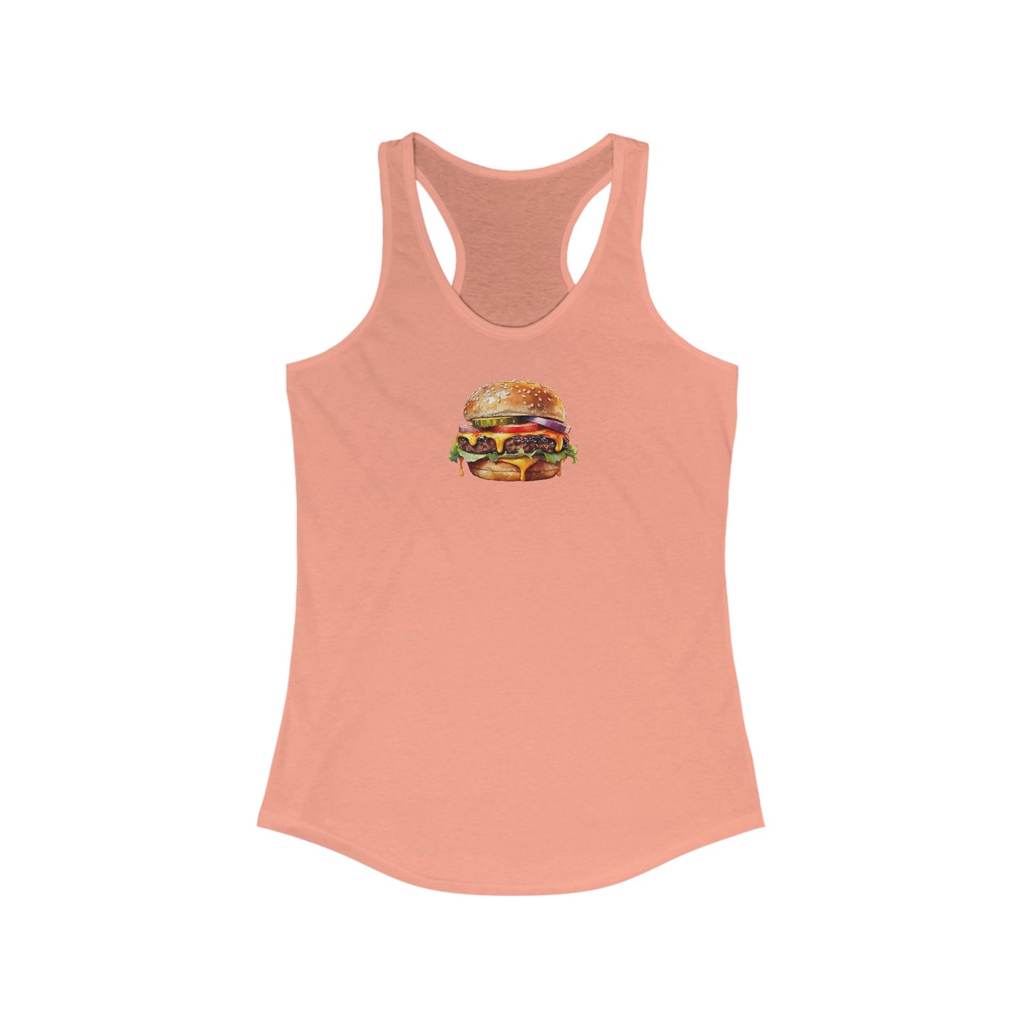 Women's Racerback Tank Top With A Cheezburger