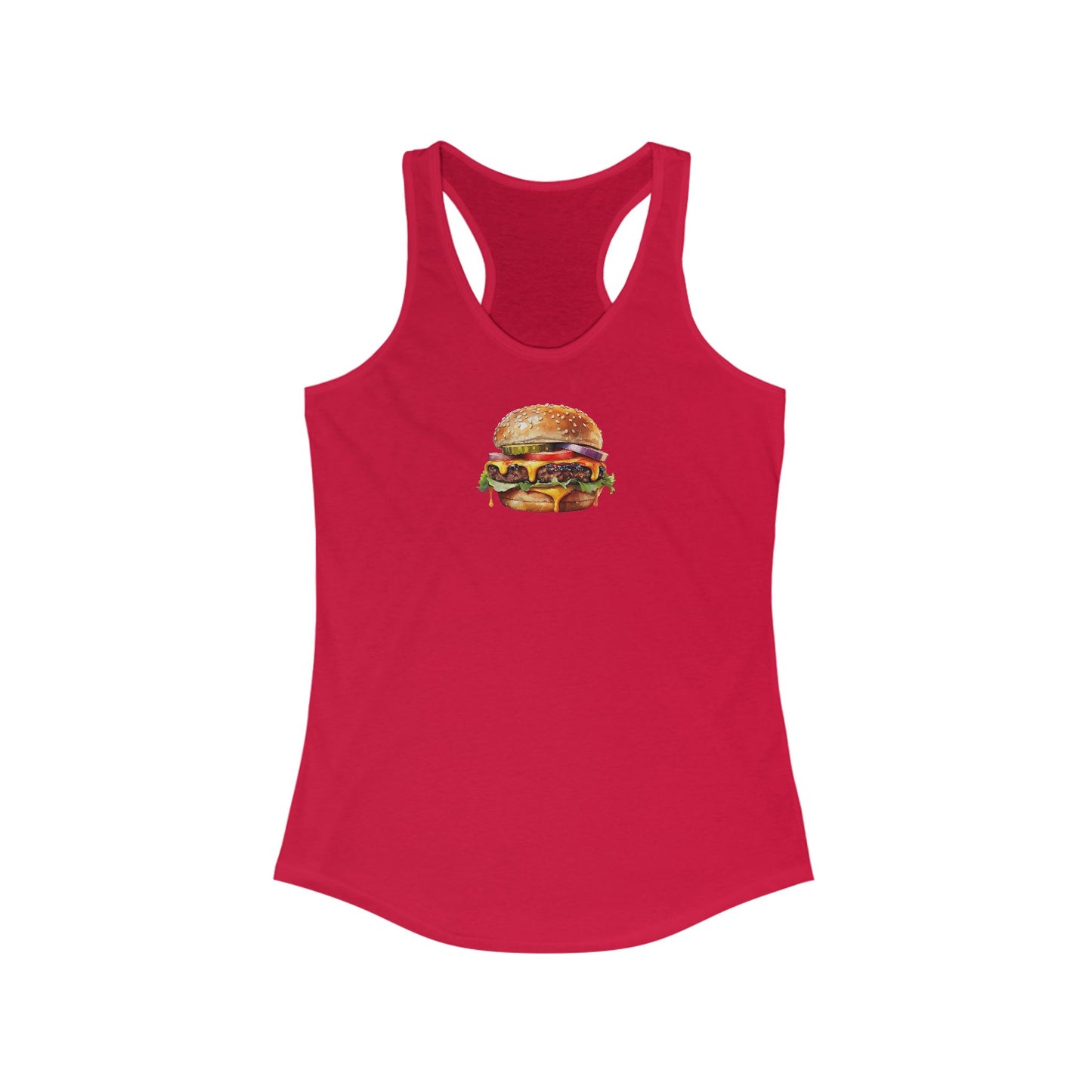 Women's Racerback Tank Top With A Cheezburger