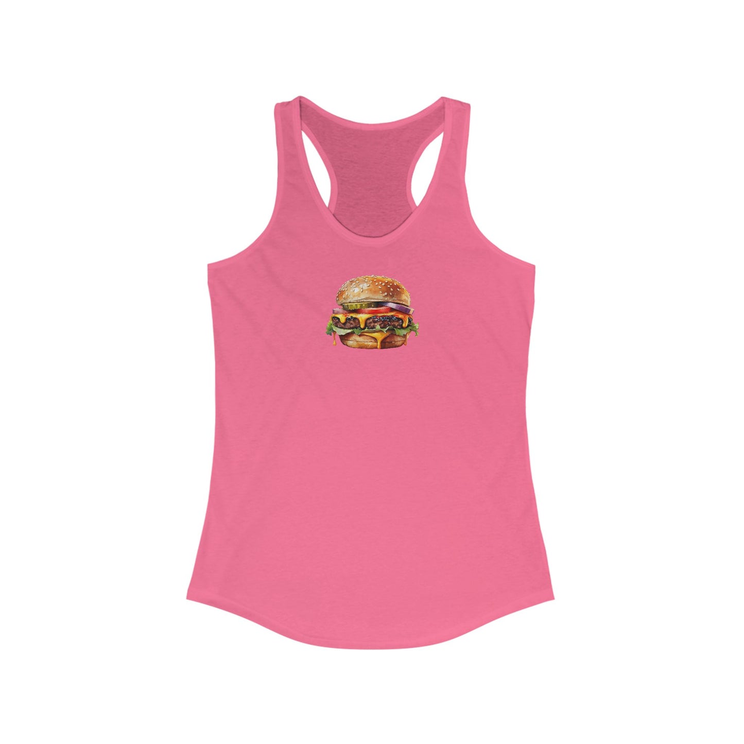 Women's Racerback Tank Top With A Cheezburger