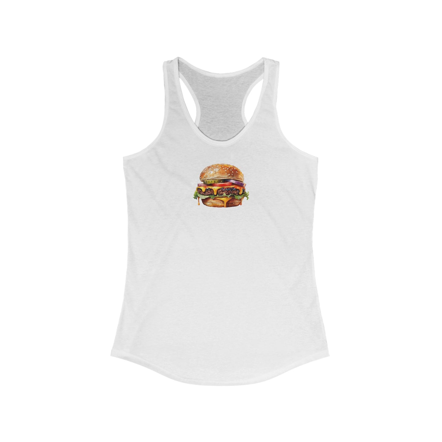 Women's Racerback Tank Top With A Cheezburger