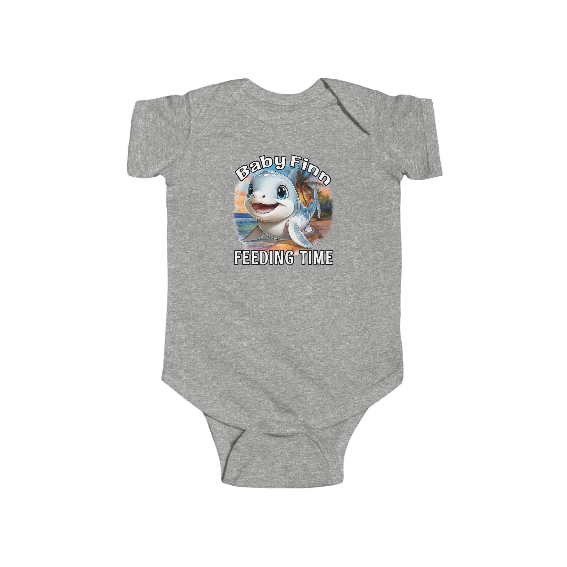 Baby Finn | Infant Bodysuit With Cute Little Shark Print