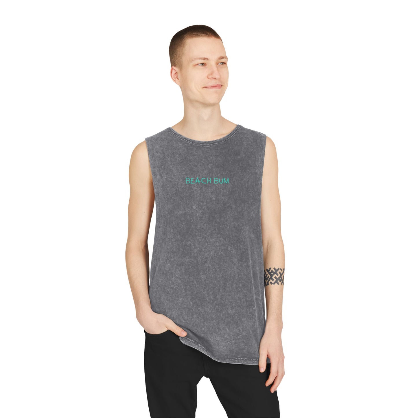 T-Shirts Stonewash Tank Top - Beach Bum Summer Vibes