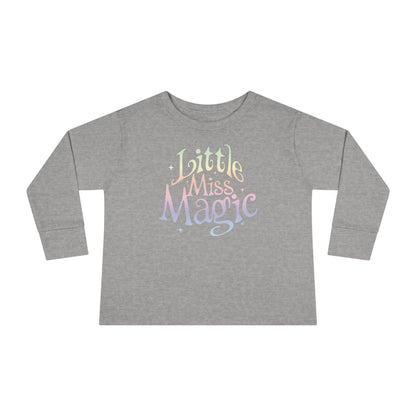 Toddler Long Sleeve Tee For Girls | Little Miss Magic Tee