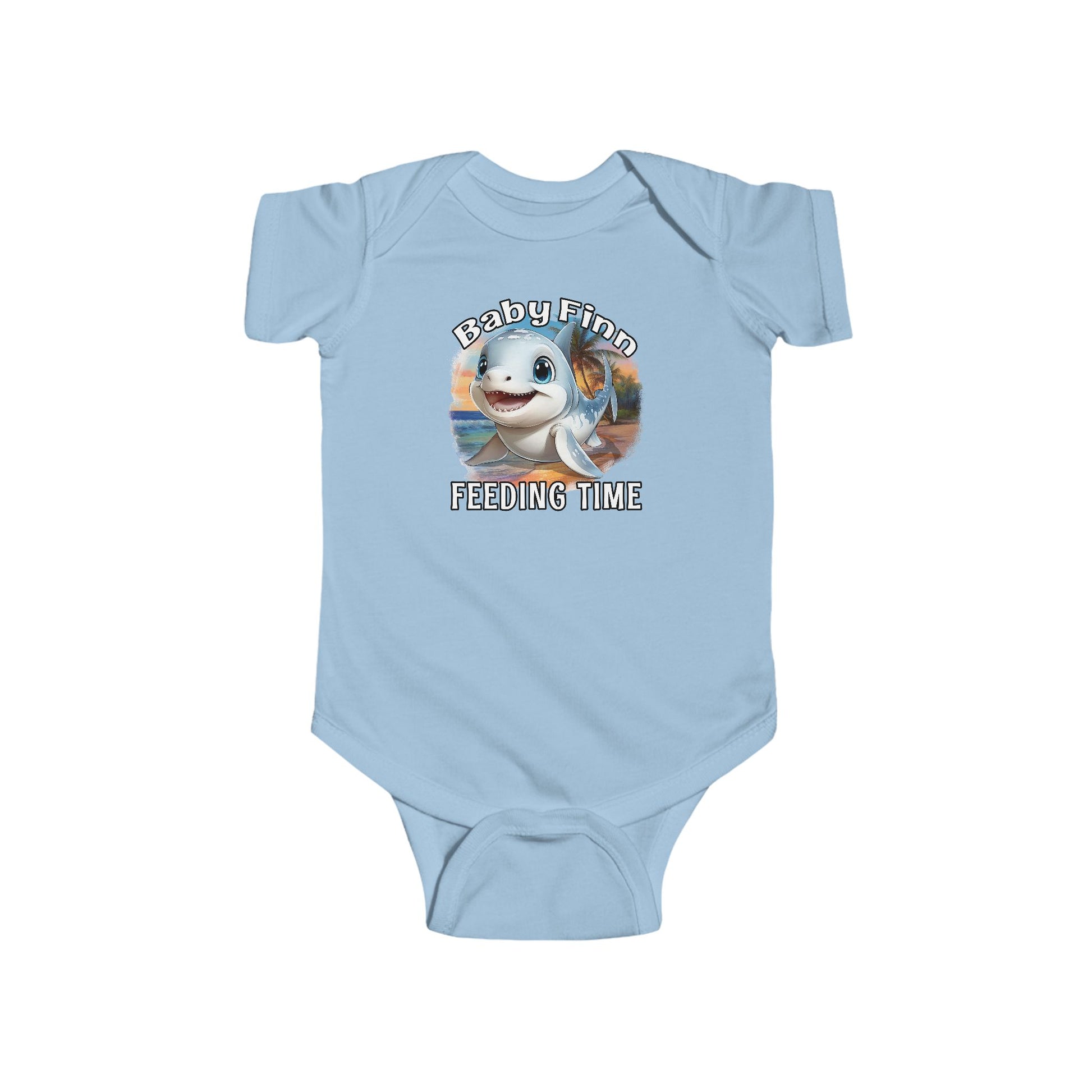 Baby Finn | Infant Bodysuit With Cute Little Shark Print