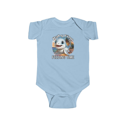 Baby Finn | Infant Bodysuit With Cute Little Shark Print