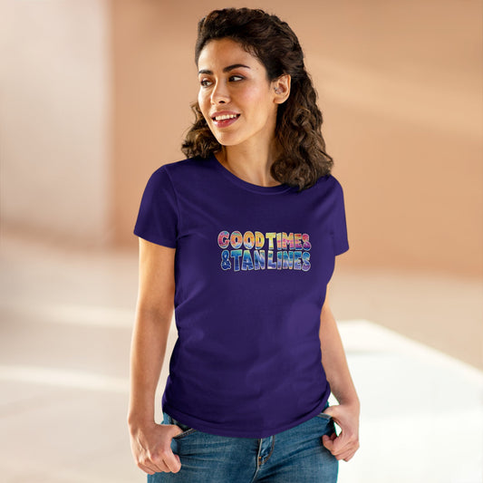 Good Times & Tan Lines | Women's Beach Lover | T-Shirt