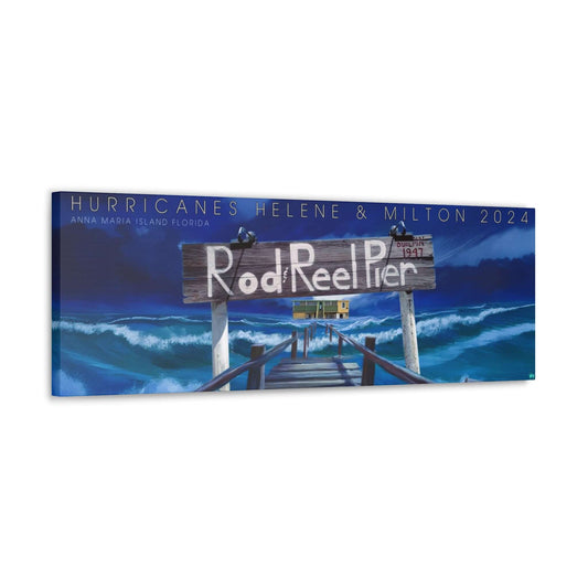 Wrapped Canvas - Historic Rod & Reel Pier Fundraiser Print.