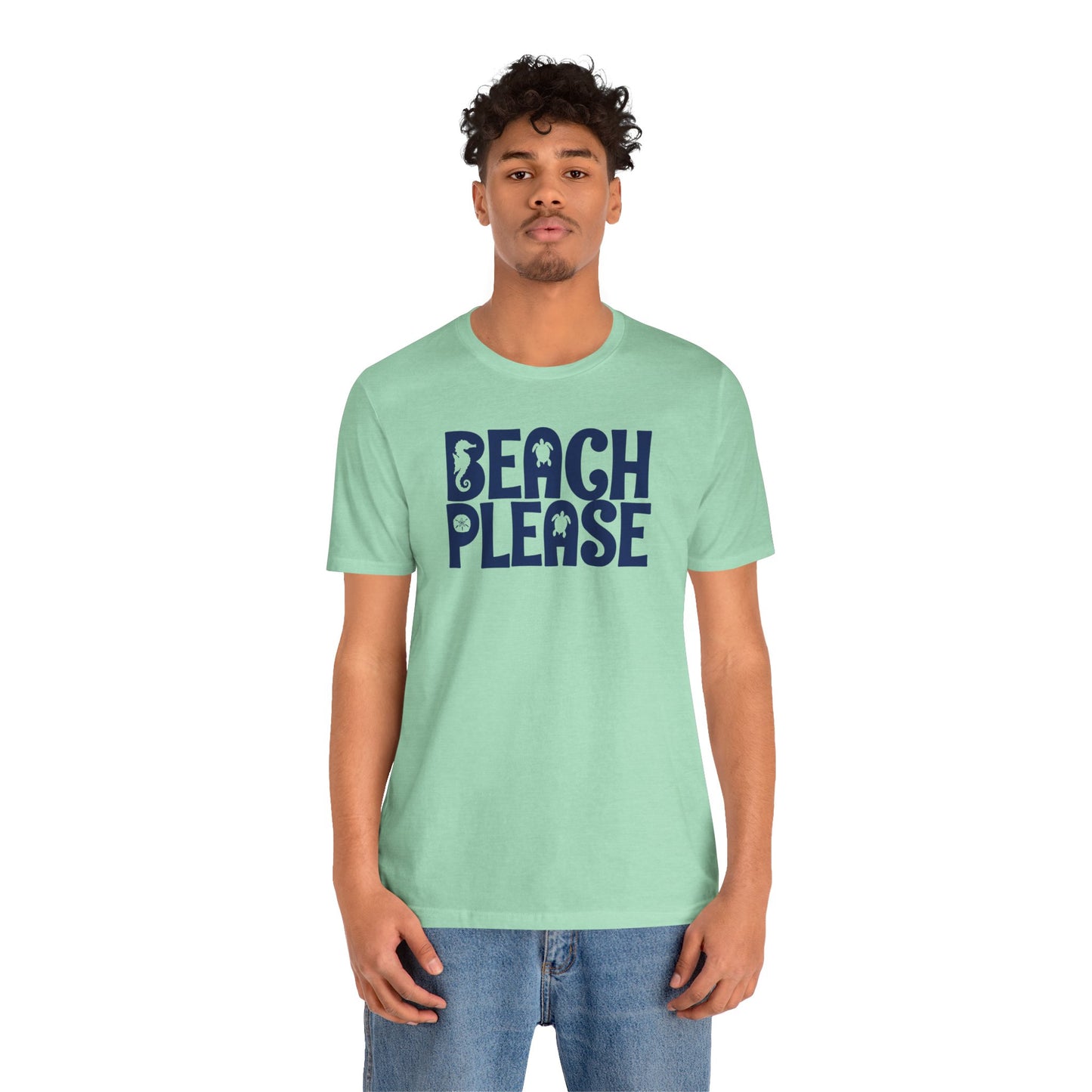 Beachy | Bella+Canvas | Beach Please | T-Shirt