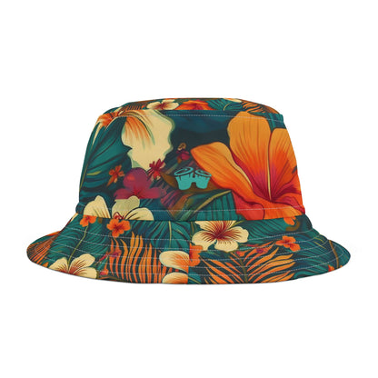 Hawaiian Print Bucket Hat