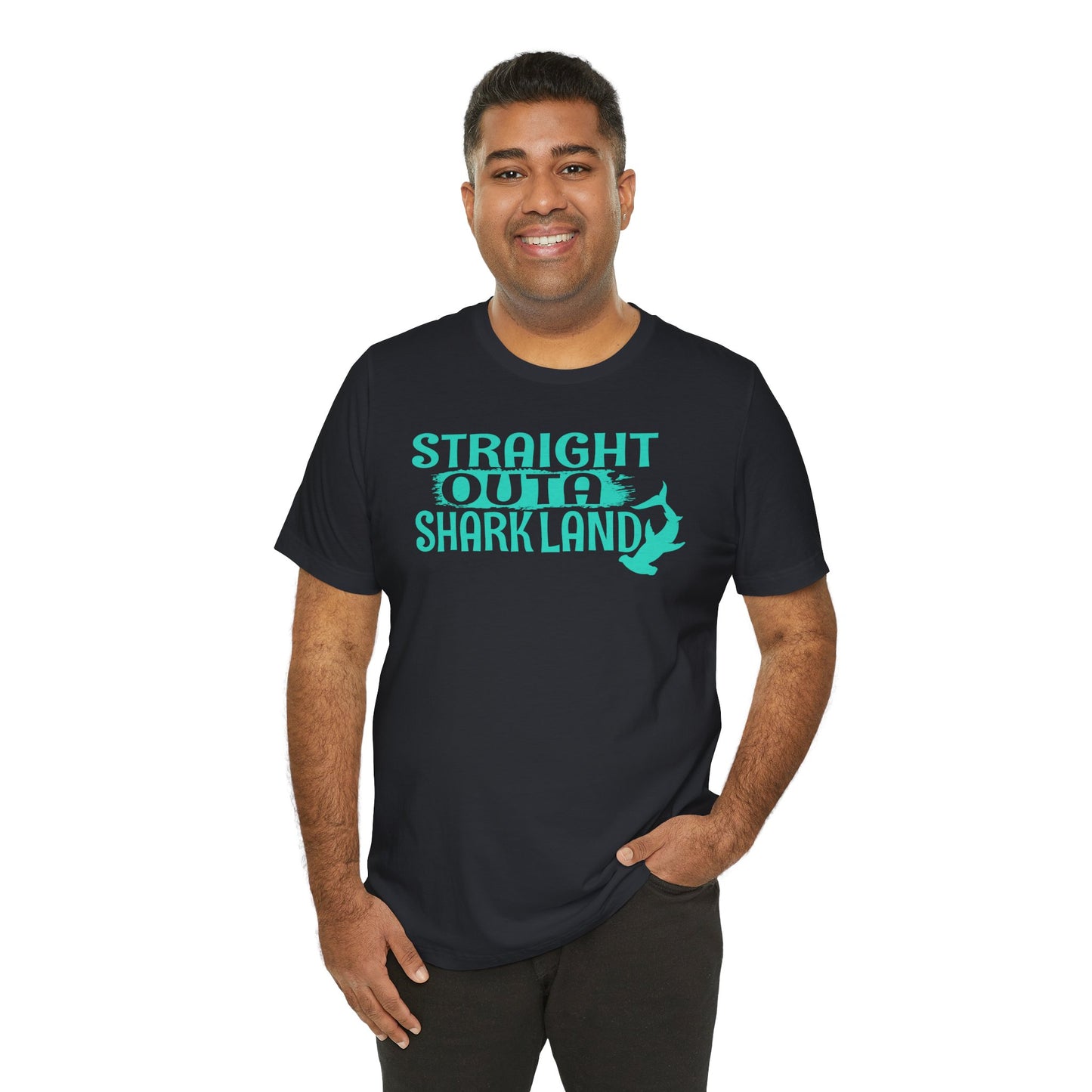 Beachy | Bella+Canvas | Straight Outa' Shark Land | T-Shirt