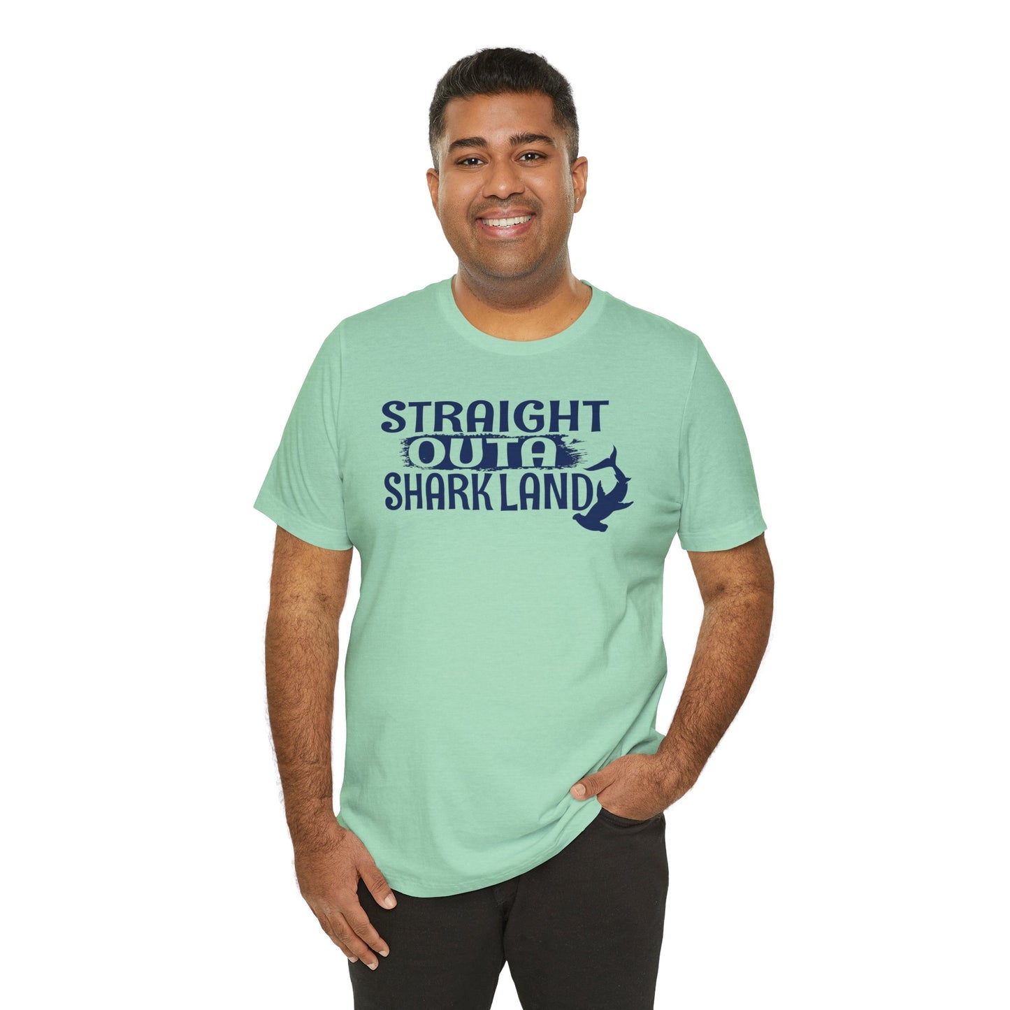 Beachy | Bella+Canvas | Straight Outa' Shark Land | T-Shirt