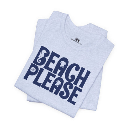 Beachy | Bella+Canvas | Beach Please | T-Shirt