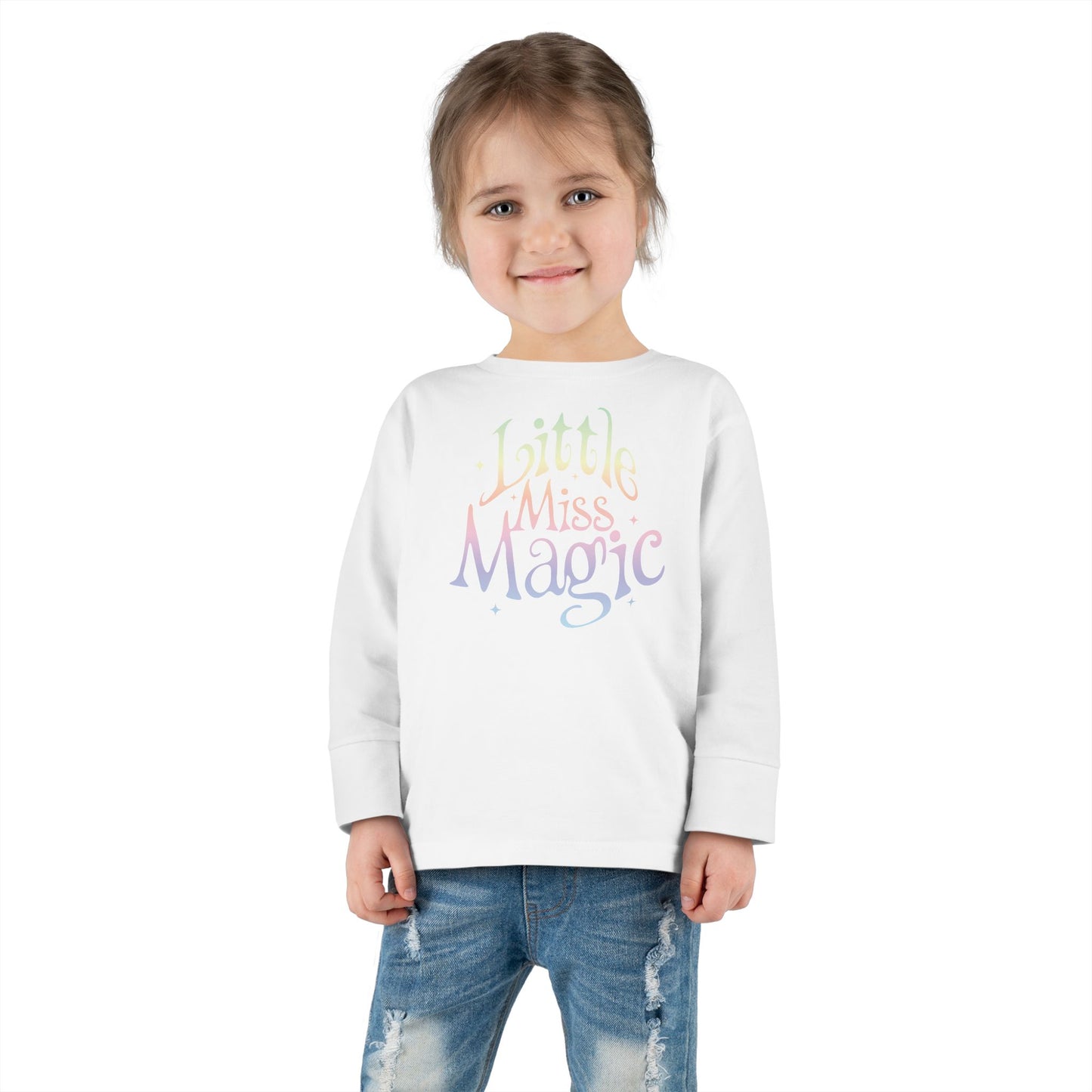 Toddler Long Sleeve Tee For Girls | Little Miss Magic Tee