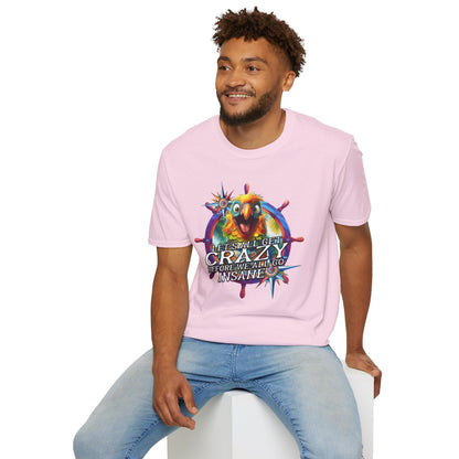 Crazy ParrotHead  | Unisex Softstyle T-Shirts In Tropical Colors