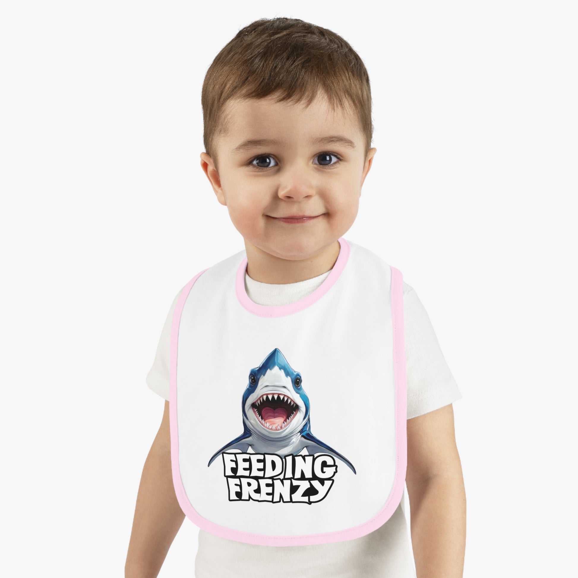 Feeding Frenzy Baby Bib | With Cute Baby Shark Art