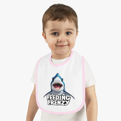 Feeding Frenzy Baby Bib | With Cute Baby Shark Art