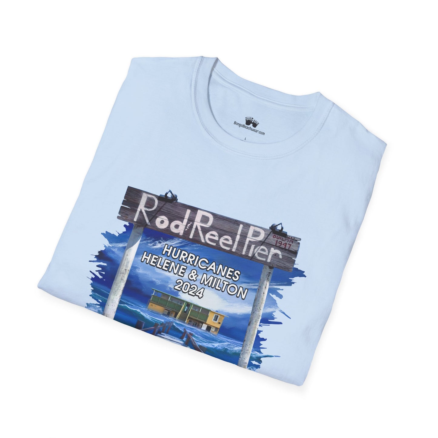 Plus Size Fundraiser T-Shirts for Anna Maria's Rod N' Reel Pier