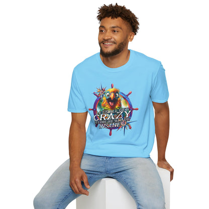 Crazy ParrotHead  | Unisex Softstyle T-Shirts In Tropical Colors