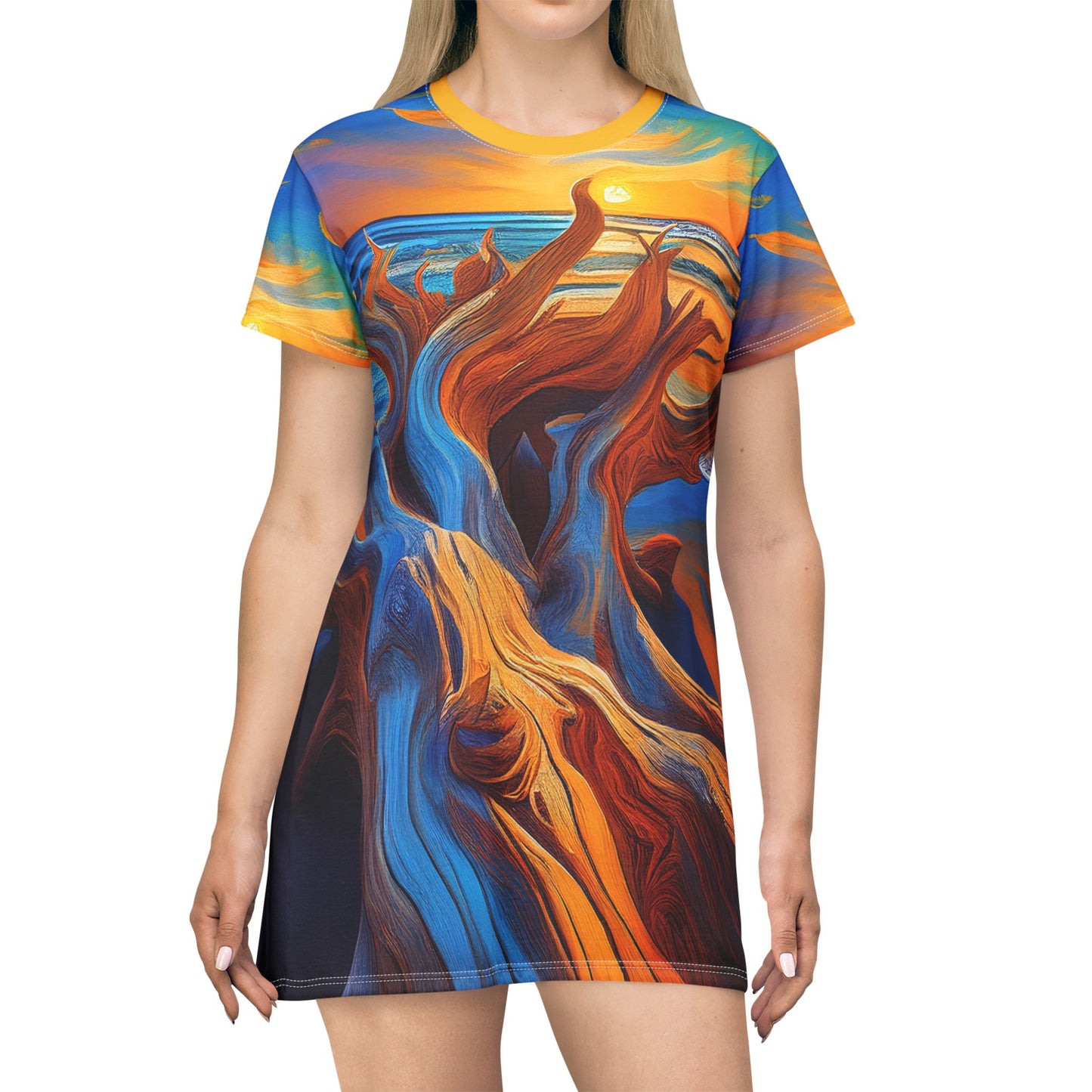 Driftwood Art T-Shirt Dress