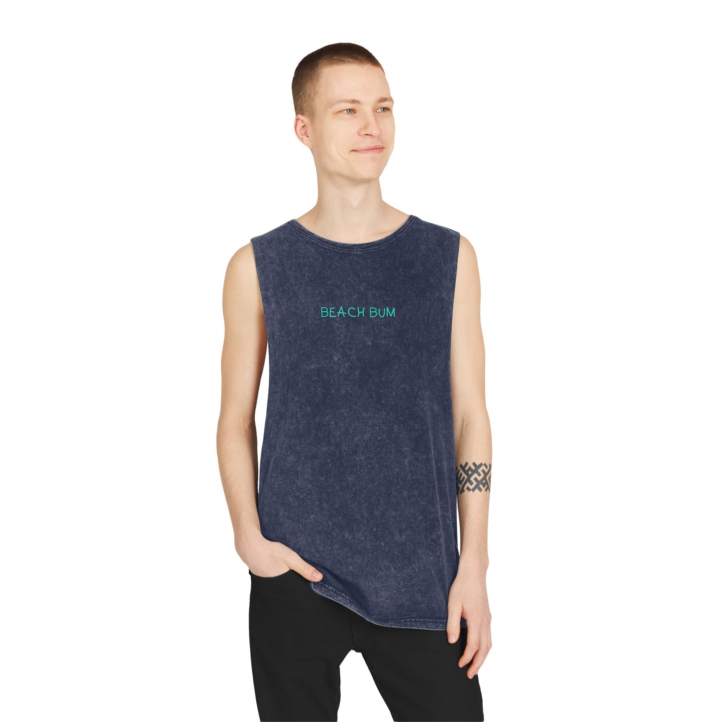 T-Shirts Stonewash Tank Top - Beach Bum Summer Vibes