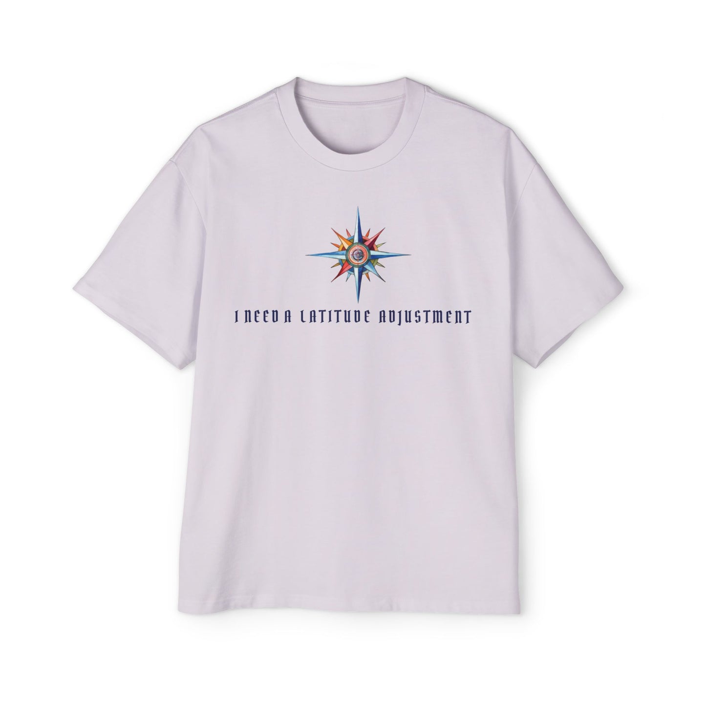 T-Shirts Men's Oversized Tee | Latitude Adjustment Design