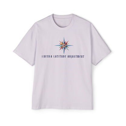 T-Shirts Men's Oversized Tee | Latitude Adjustment Design