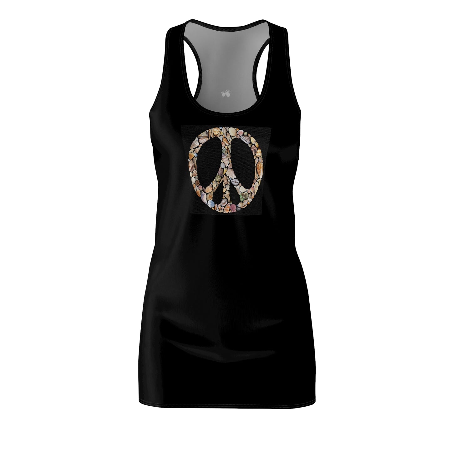 Shelling Beach Peace Sign | Racerback Tank-Top Dress