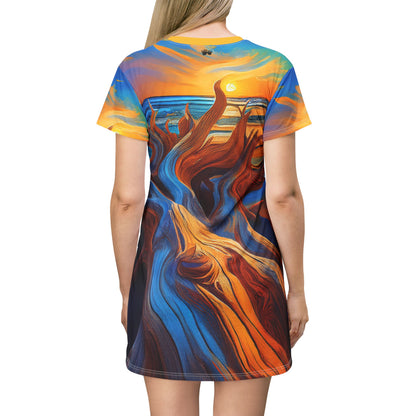 Driftwood Art T-Shirt Dress