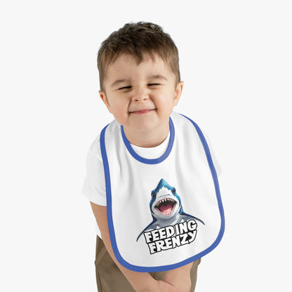 Feeding Frenzy Baby Bib | With Cute Baby Shark Art