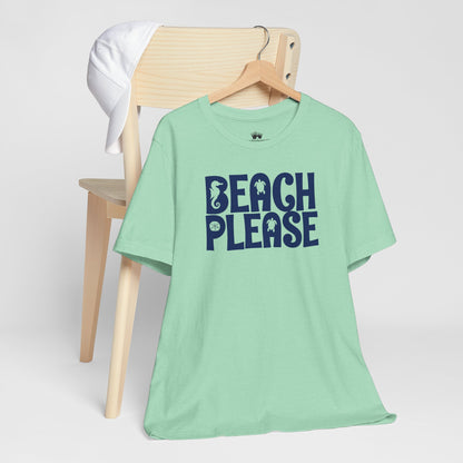 Beachy | Bella+Canvas | Beach Please | T-Shirt