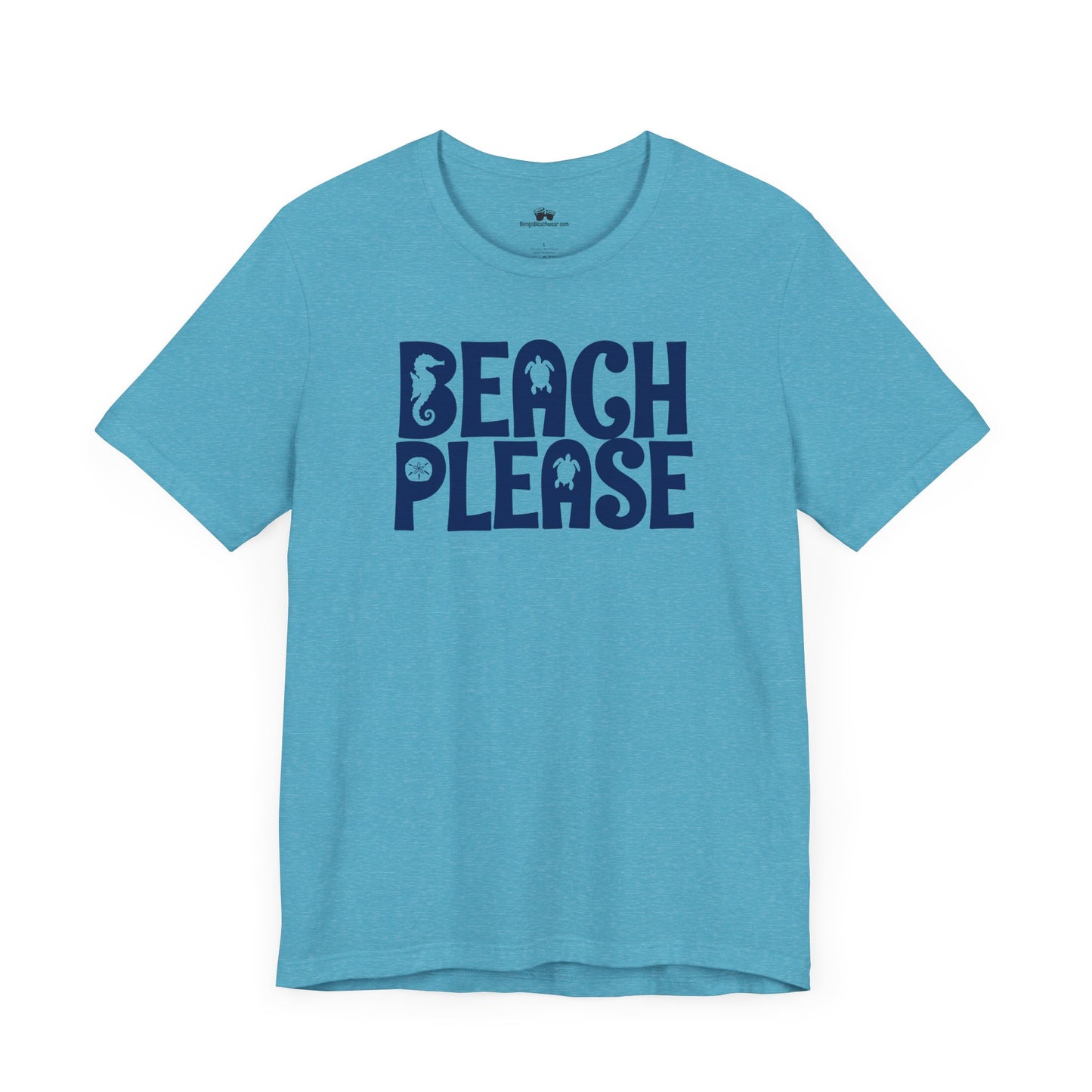 Beachy | Bella+Canvas | Beach Please | T-Shirt