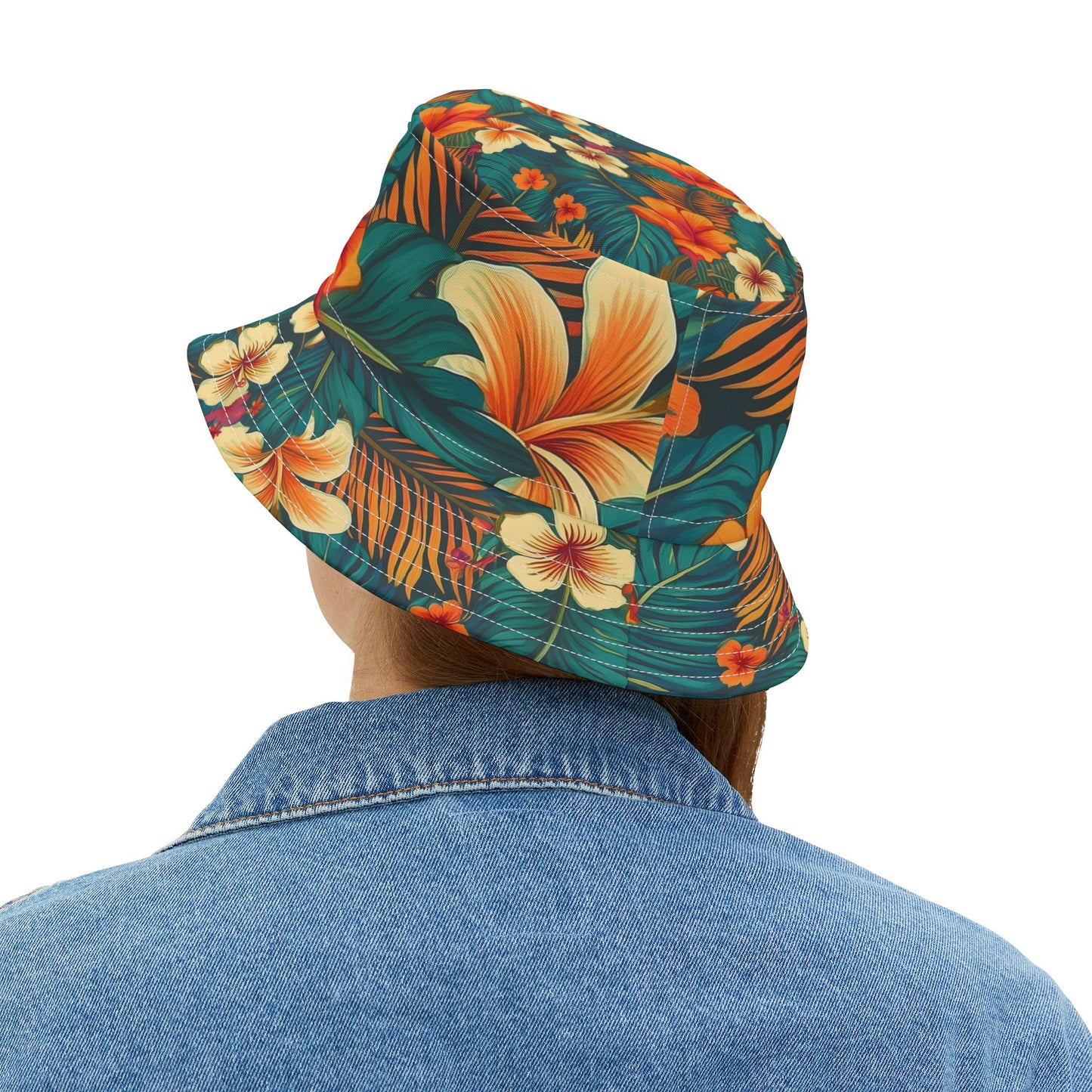 Hawaiian Print Bucket Hat