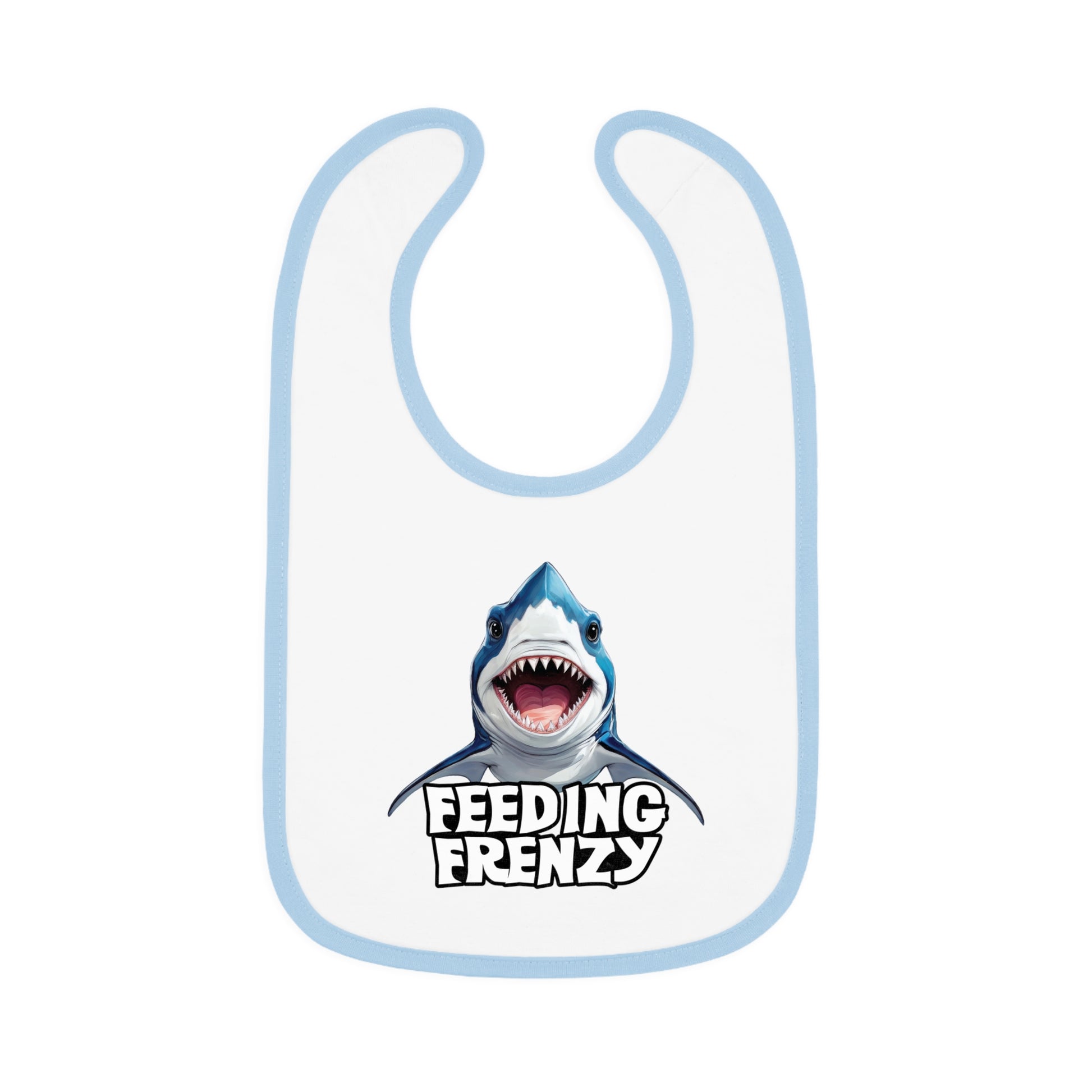 Feeding Frenzy Baby Bib | With Cute Baby Shark Art