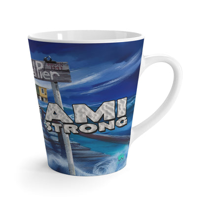 12 oz Latte Mug Fundraiser for Rebuilding The Rod & Reel Pier