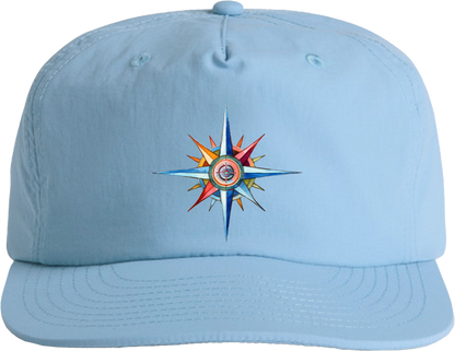 Surf Cap - Coastal Surf Cap With Cool Nautical Compass Design