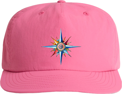 Surf Cap - Coastal Surf Cap With Cool Nautical Compass Design