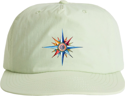 Surf Cap - Coastal Surf Cap With Cool Nautical Compass Design