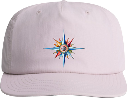 Surf Cap - Coastal Surf Cap With Cool Nautical Compass Design