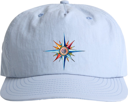 Surf Cap - Coastal Surf Cap With Cool Nautical Compass Design