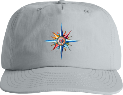 Surf Cap - Coastal Surf Cap With Cool Nautical Compass Design