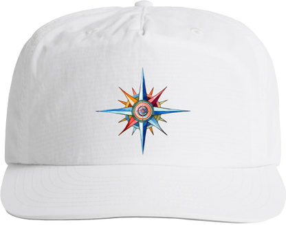 Surf Cap - Coastal Surf Cap With Cool Nautical Compass Design