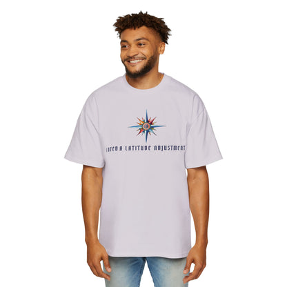 T-Shirts Men's Oversized Tee | Latitude Adjustment Design