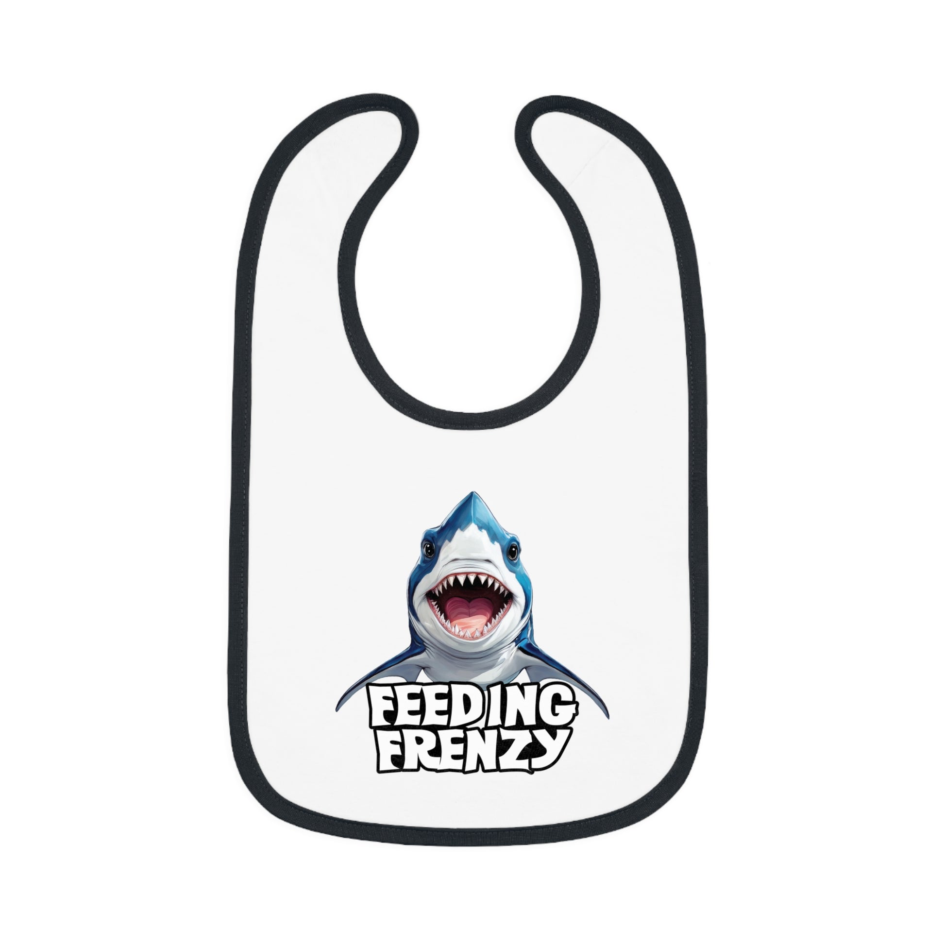 Feeding Frenzy Baby Bib | With Cute Baby Shark Art