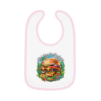 Baby Bib - Cheeseburger in Paradise Design