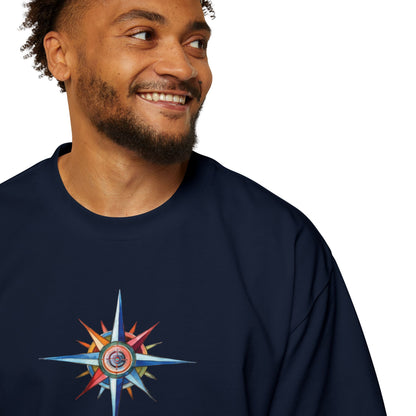 T-Shirts Men's Oversized Tee | Latitude Adjustment Design