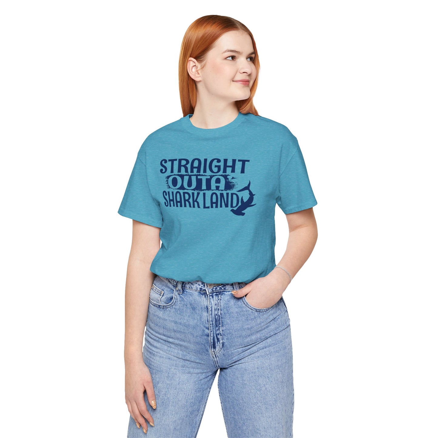 Beachy | Bella+Canvas | Straight Outa' Shark Land | T-Shirt